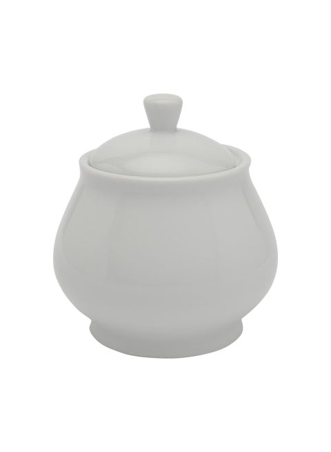 Piazza Sugar Pot With Lid White 200ml