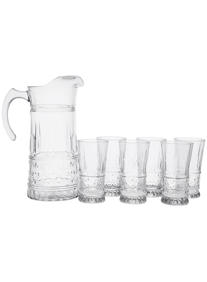 لومينارك طقم أكواب ماء زجاج مكون من 7 قطع من برستيج شفاف - Image 1