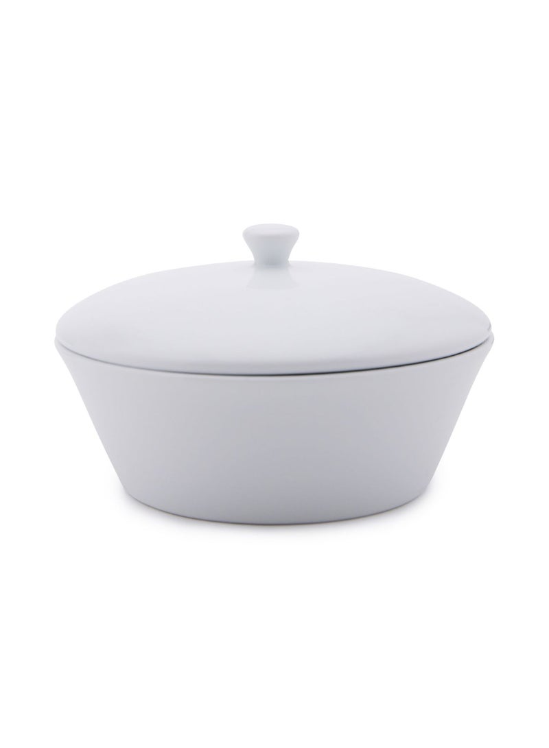 Ariane Style Sugar Pot With Lid White 200ml  - Image 1