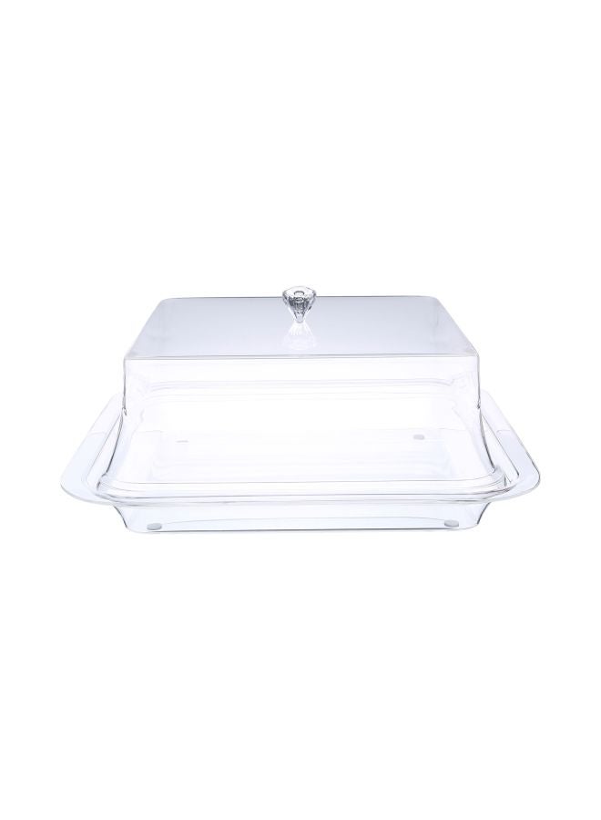 AZAD - Square Cheese Dome Clear 32.5cm - Image 1