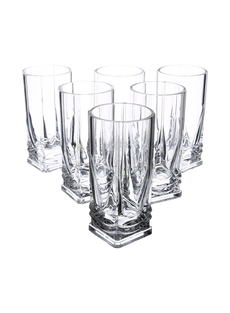 آذاد طقم أكواب من6-قطع شفاف 250ملليلتر - Image 1