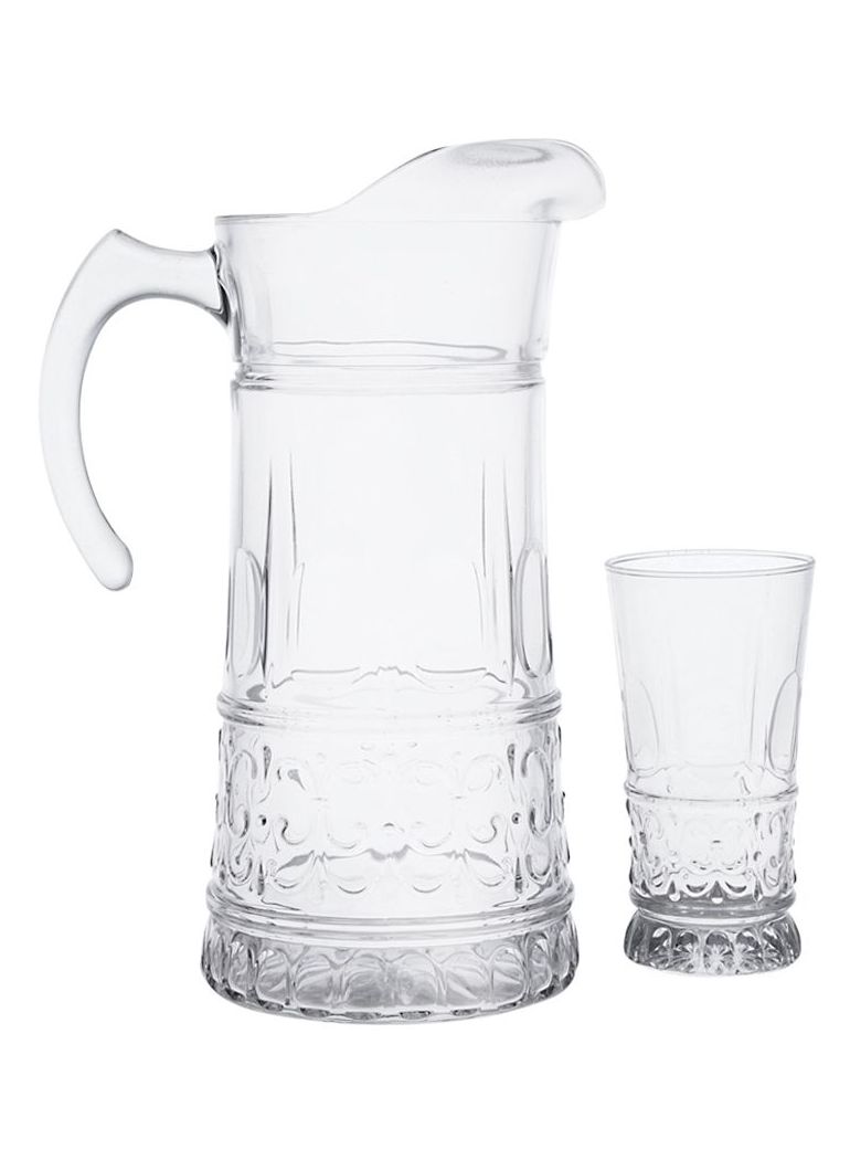 لومينارك طقم أكواب ماء زجاج مكون من 7 قطع من برستيج شفاف - Image 3