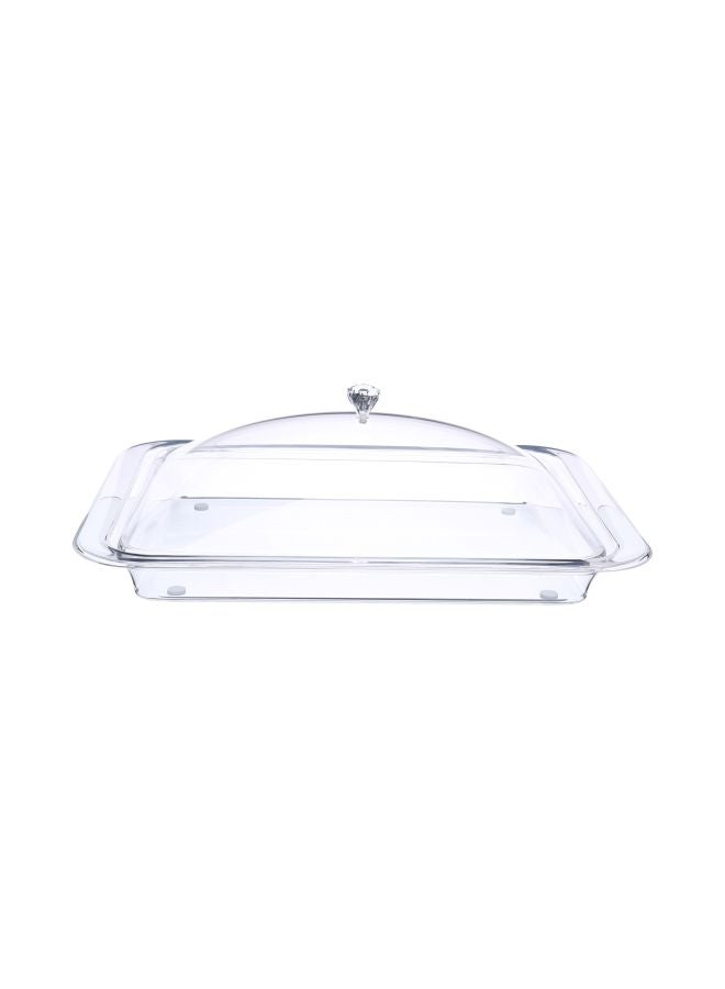 AZAD - Rectangular Cheese Dome Large Clear 33cm - Image 1