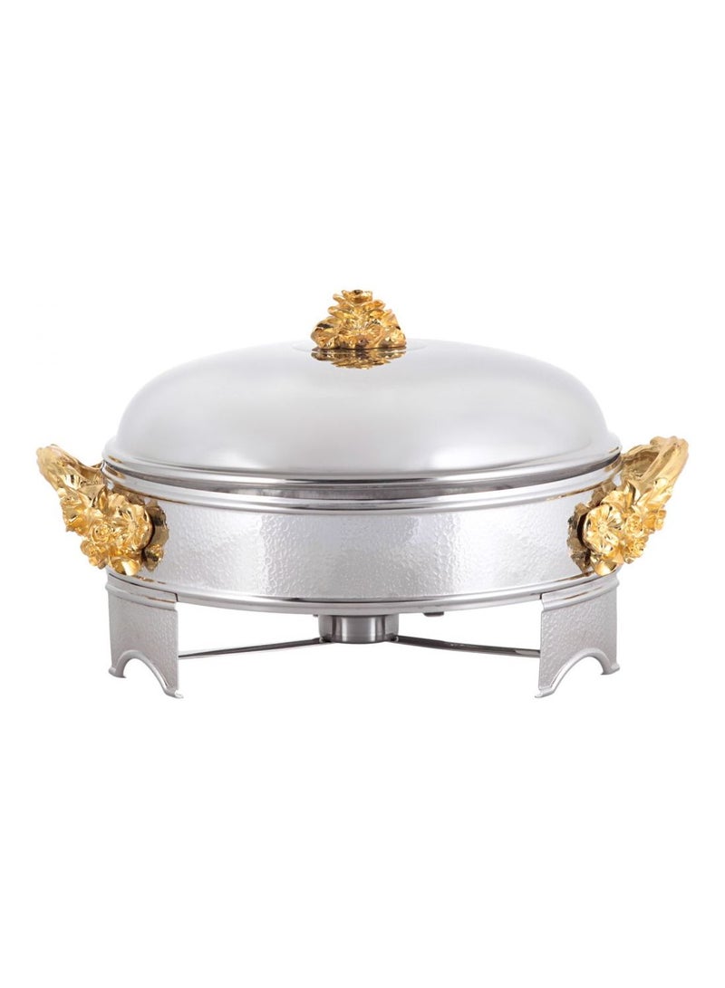 REGENT Wild Bush Stainless Steel Round Warmer Gold  - Image 1