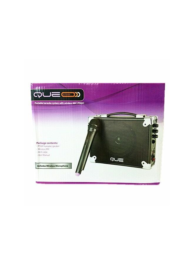 Crony Que Outdoor Speaker Party Machine Karaoke System With Wireless Microphone S-065 Black  - Image 1