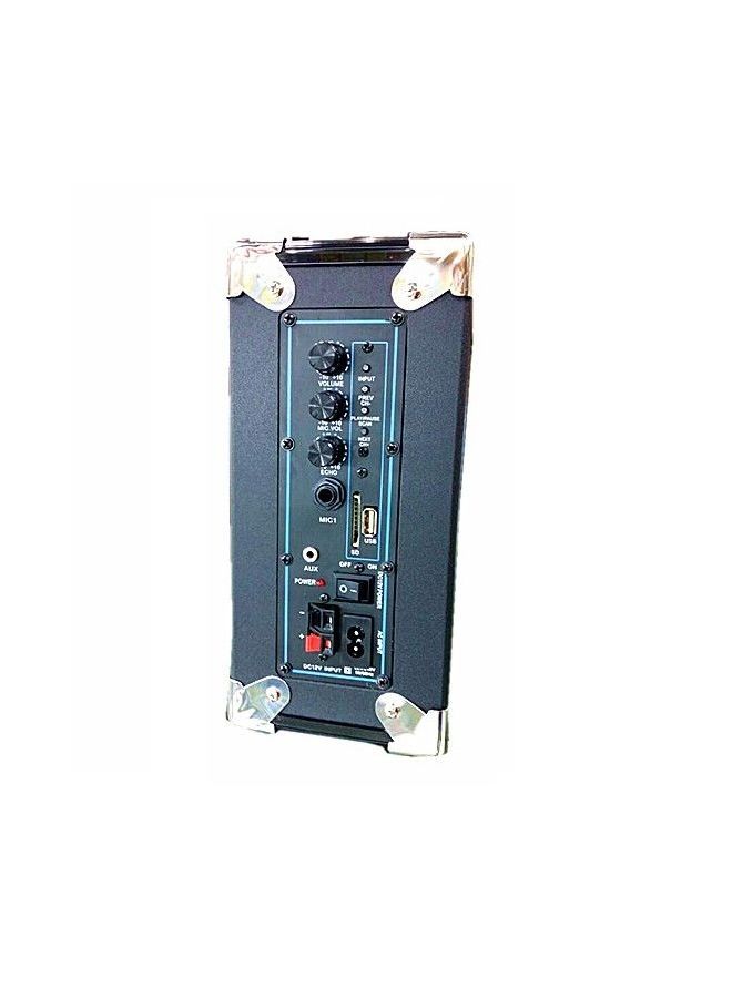 Crony Que Outdoor Speaker Party Machine Karaoke System With Wireless Microphone S-065 Black  - Image 4