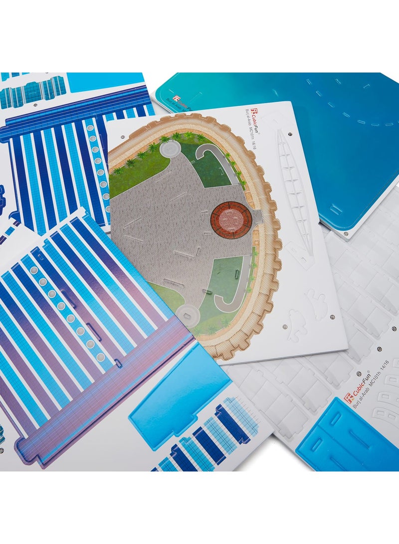 CubicFun - 101 Pieces 3D Puzzle Burj Al Arab UAE 33cm - Image 1