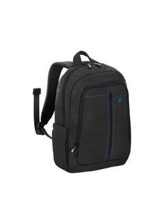 RivaCase Laptop Canvas Backpack For 15.6-Inch Laptops Black  - Image 3