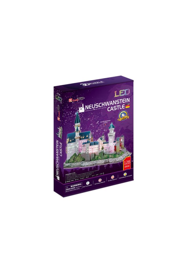 CubicFun - 128-Piece Neuschwanstein Castle 3D Puzzle - Image 1