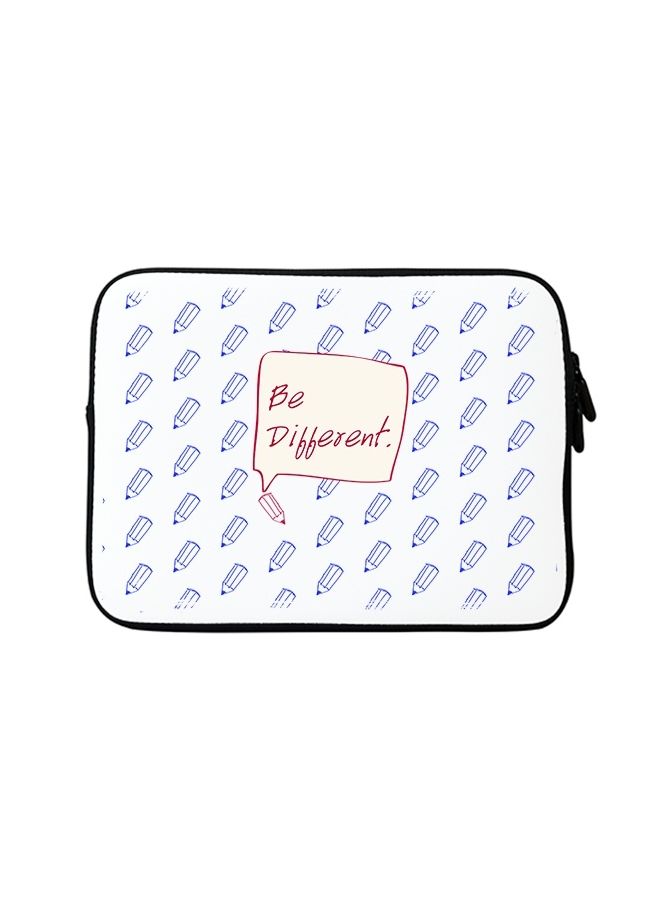 Stylizedd Premium Designer Sleeve With Strap For Laptop Blue/White - Image 1