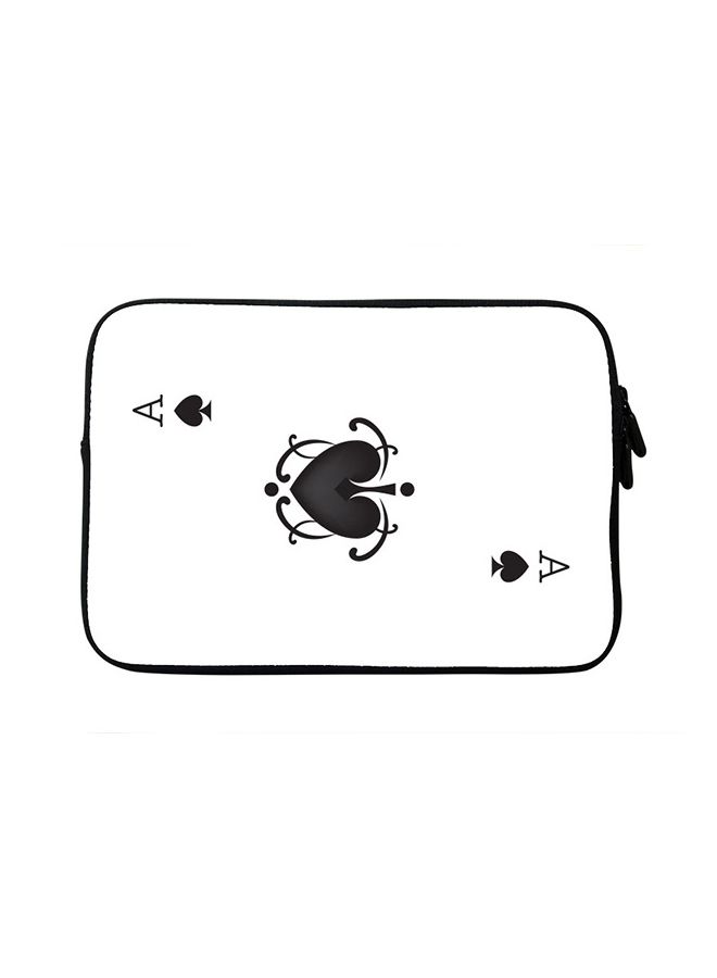 Stylizedd - Premium Designer Sleeve With Strap For 15 Inch Laptops Ace of Spades - Image 1