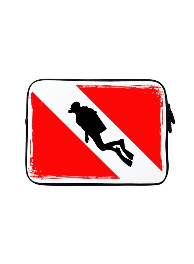 Stylizedd Premium Designer Sleeve With Strap For 15 Inch Laptops Diver flag  - Image 1