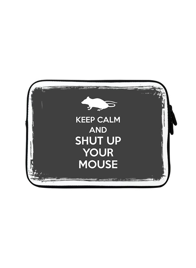 Stylizedd Premium Designer Sleeve With Strap For 15 Inch Laptops Shut Up Your Mouse  - Image 1