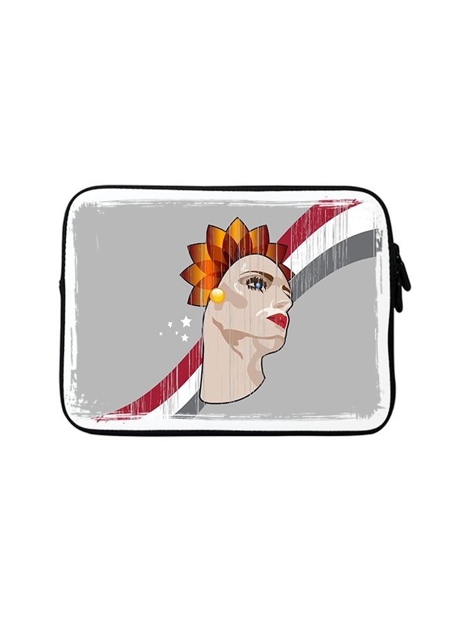 Stylizedd Premium Designer Sleeve With Strap For 15 Inch Laptops Lady Liberty Grey  - Image 1