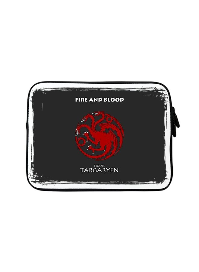 Stylizedd Premium Designer Sleeve With Strap For 15 Inch Laptops GOT House Targaryen - Image 1