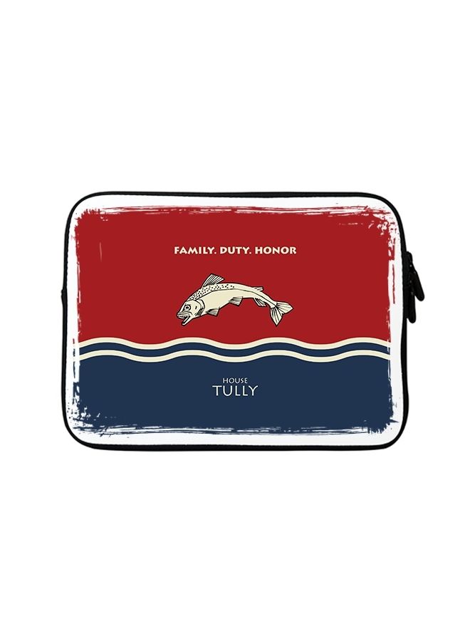Stylizedd - Premium Designer Sleeve With Strap For 15 Inch Laptops GOT House Tully - Image 1