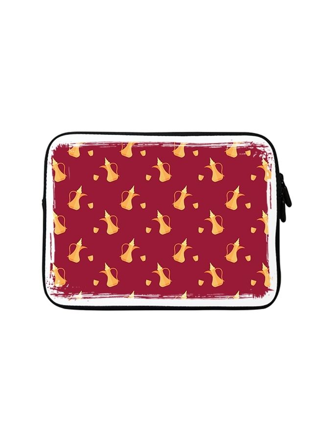 Premium Designer Sleeve With Strap For 15 Inch Laptops Pouring Dallah