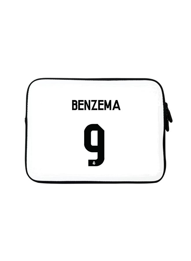 Stylizedd Premium Designer Sleeve With Strap For 15 Inch Laptops Benzema Real Jersey  - Image 1