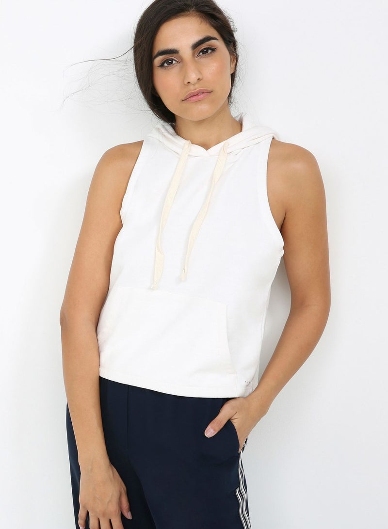 AMOUR LONDON - Double Lined Hoodie Off White - Image 1