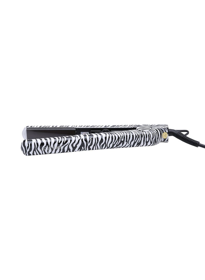 JOSE EBER Ceramic Straightening 1.25 inch Flat Iron Black/White 400grams - Image 2
