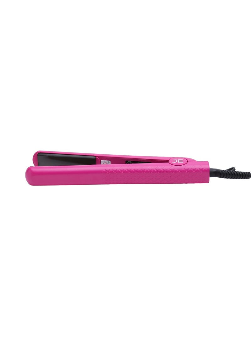 JOSE EBER Pure Ceramic Straightening Flat Iron - JE - 300 CR Pink 1.25inch  - Image 2