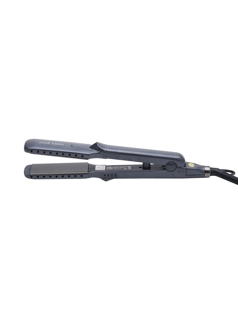 JOSE EBER Wet And Dry Hair Straightening Flat Iron Black 1.5inch  - Image 1