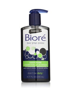 Biore Deep Pore Charcoal Cleanser 200ml  - Image 1