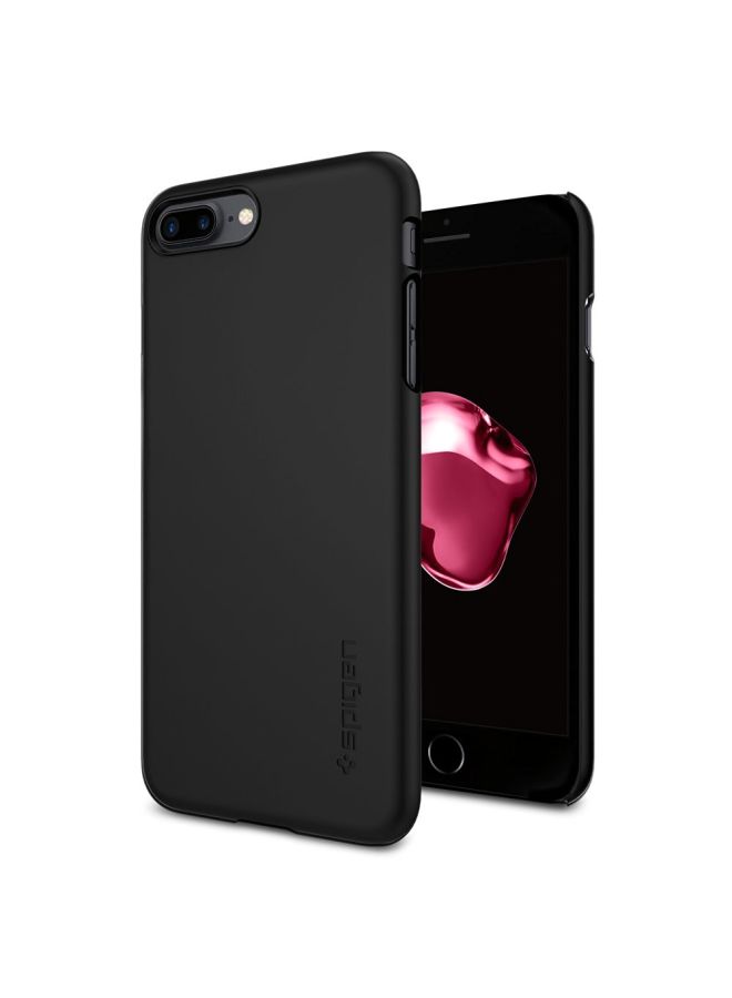 Spigen Polycarbonate Thin Fit Cover Case For iPhone 8 Plus/iPhone 7 Plus Black - Image 1