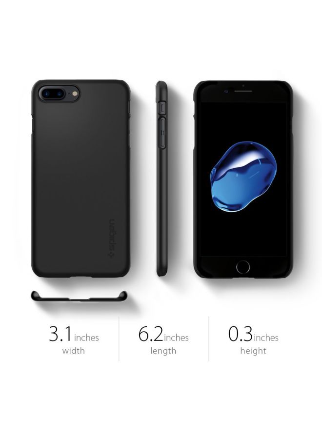 Spigen Polycarbonate Thin Fit Cover Case For iPhone 8 Plus/iPhone 7 Plus Black - Image 4
