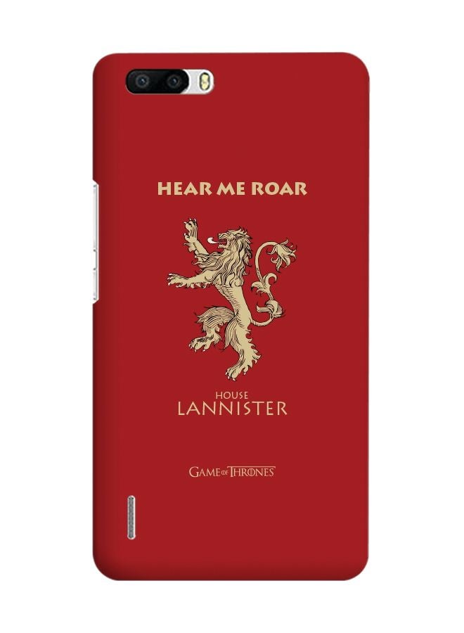 ستايلايزد غطاء سناب رفيع لهاتف هواوي أونور 6 بلس شخصية جيم أوف ثرون هاوس لانيستر - Image 1