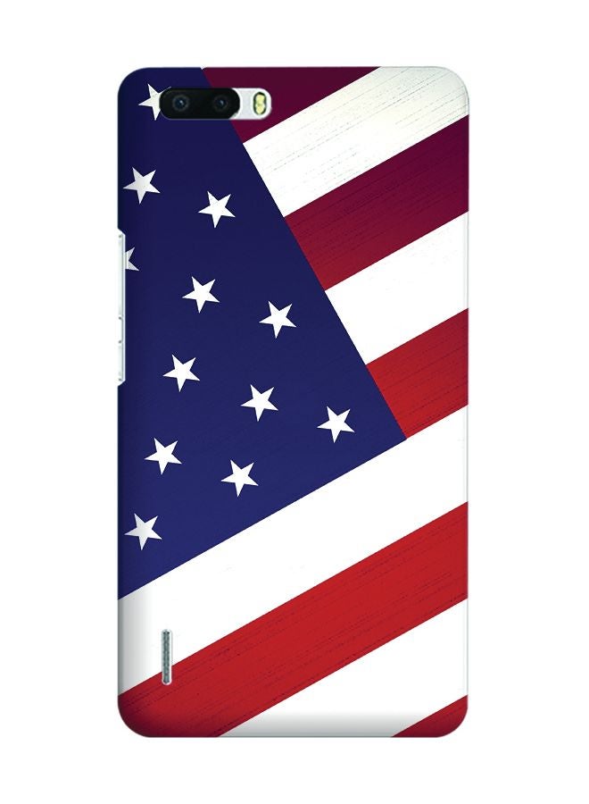 Stylizedd Slim Snap Case Cover for Huawei Honor 6 Plus Flag of US - Image 1