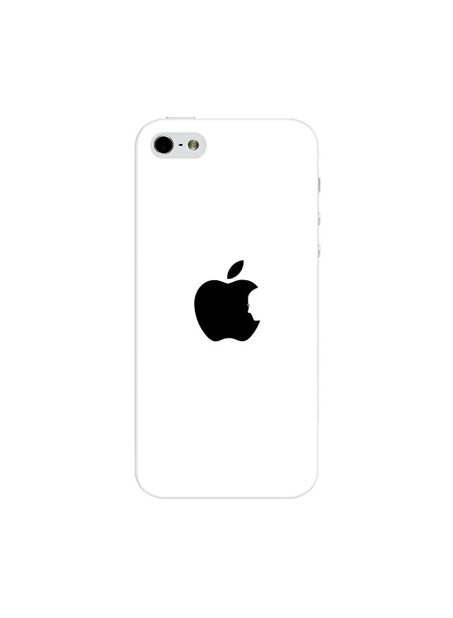 Stylizedd Premium Slim Snap Case Cover for Apple iPhone 5/5s Steve's Apple White  - Image 1