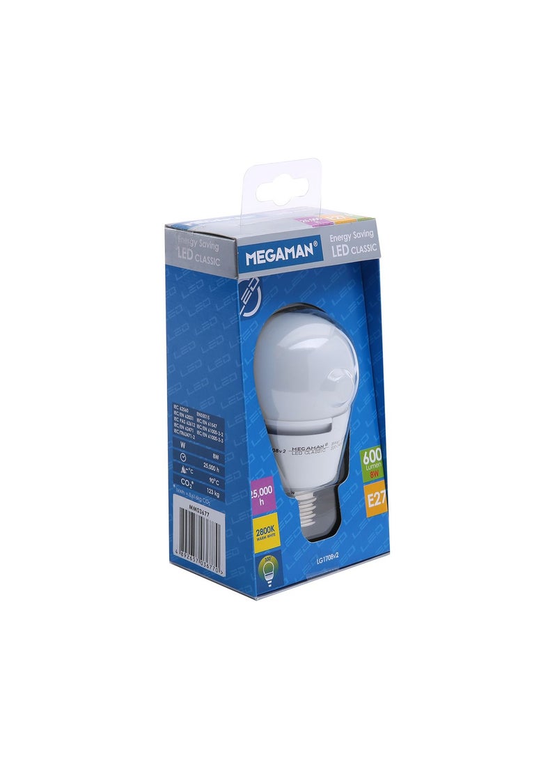 ميجامان لمبة LED طرازLG1708v2 E27 أبيض - Image 2