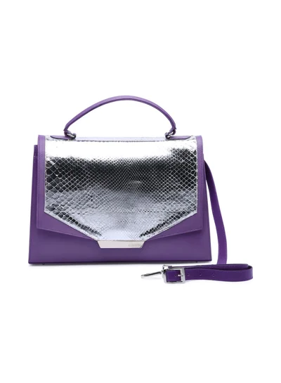 CEECODE Lady Code Satchel Bag Purple/Silver