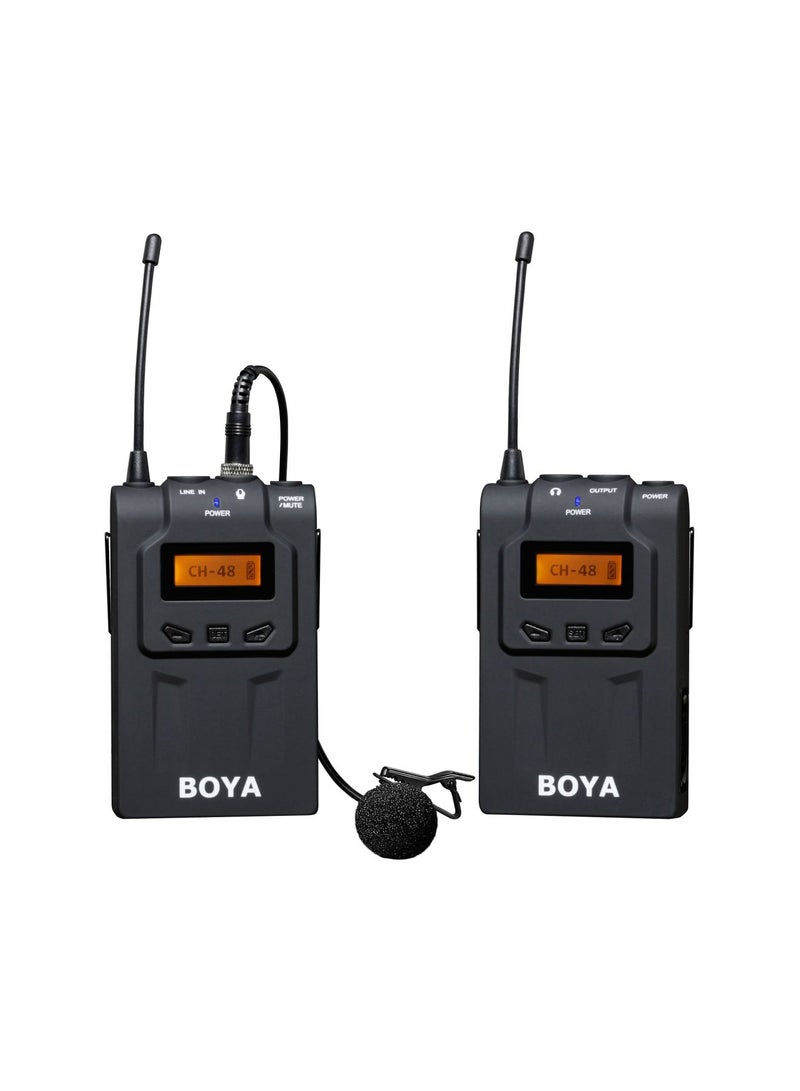 BOYA - Ultra High Frequency UHF Wireless Lavalier Microphone System BY-WM6 Black - Image 1