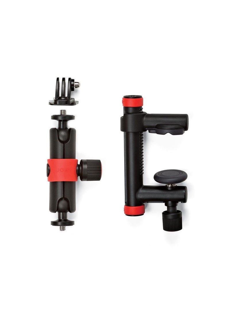 JOBY - Action Clamp And Locking Arm Black/Red - Image 1