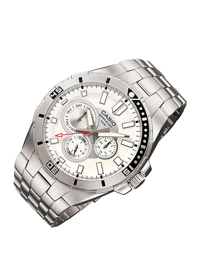 CASIO Men's Stainless Steel Analog Quartz Watch MTD-1060D-7A - Image 3