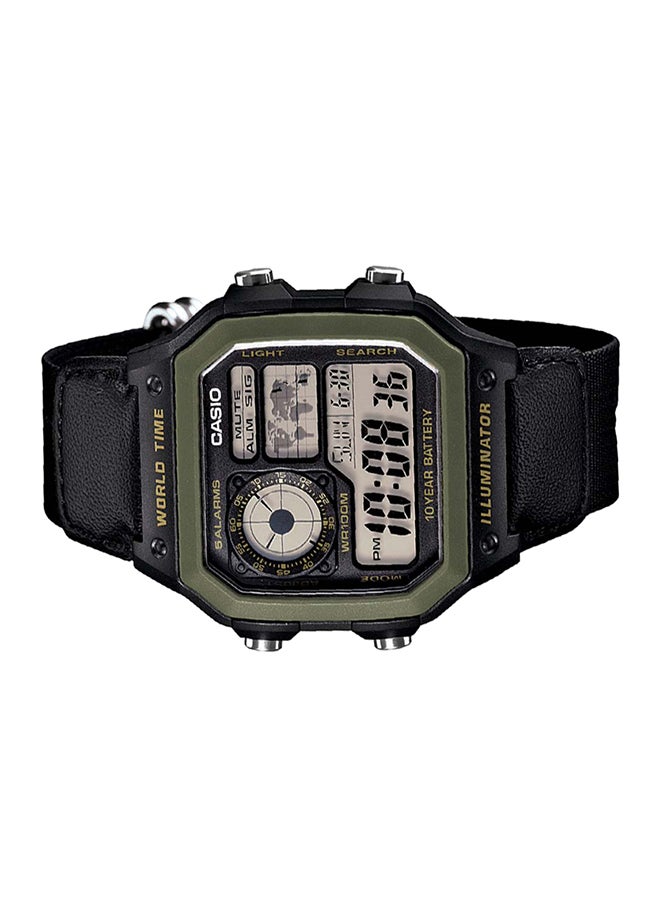 CASIO - Boys' Youth Quartz Digital Wrist Watch AE-1200WHB-1BVDF - 39 mm - Black - Image 1