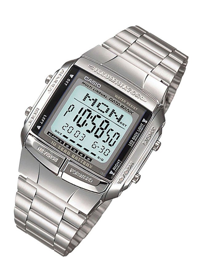 CASIO Men s Stainless Steel Digital Watch DB 360 1ADF 35 mm Silver UAE Dubai Abu Dhabi