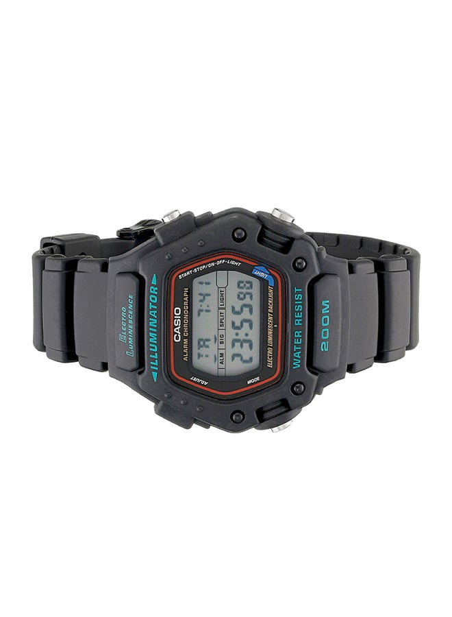 CASIO - Men's Quartz Digital Watch DW-290-1VS - 47mm - Black - Image 1