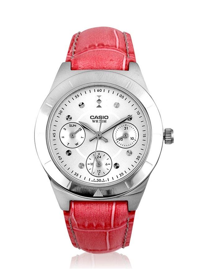 CASIO Women's Leather Analog Quartz Watch LTP-2083L-4AVDF - Image 3