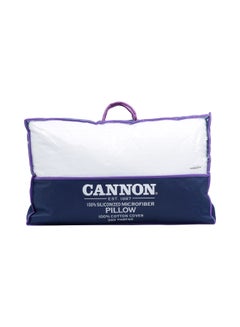Cannon Stripe Pillow Cotton White  - Image 2