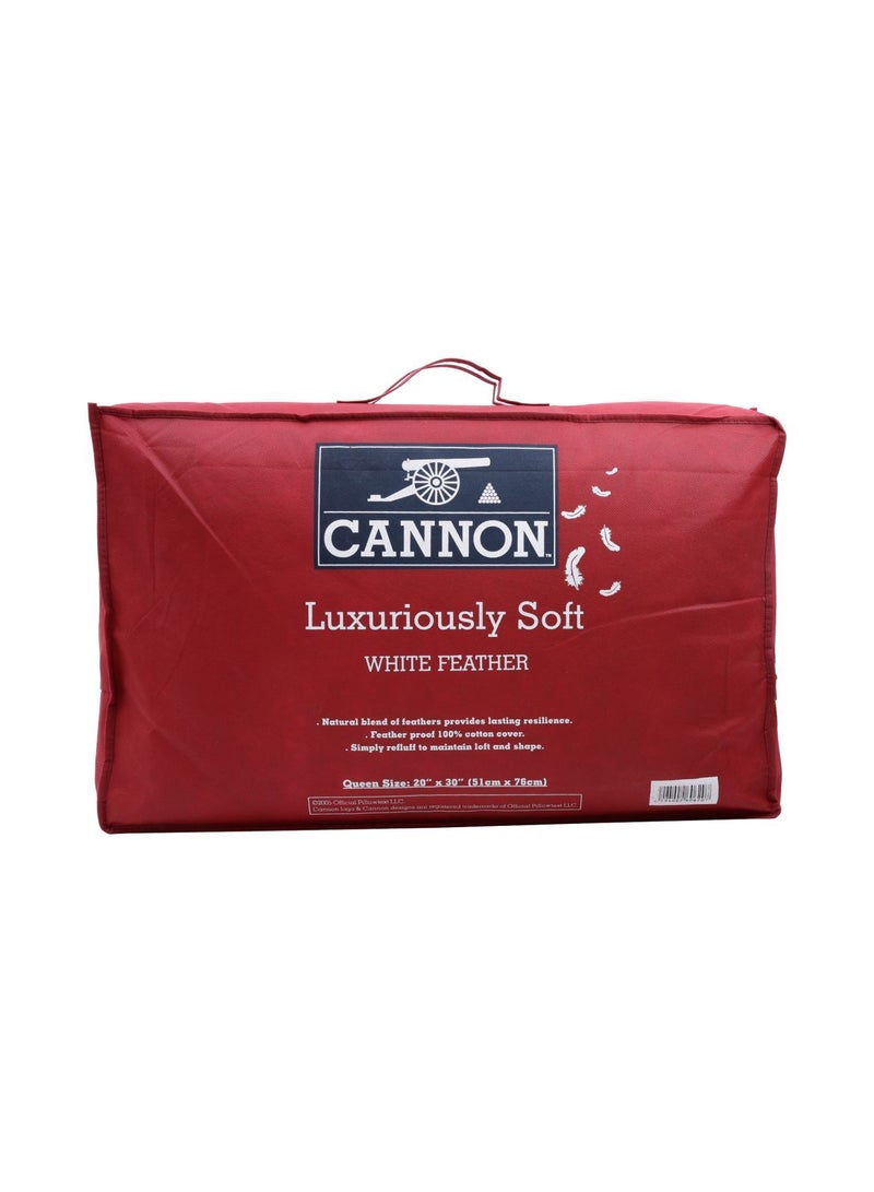 Cannon Feather Pillow Cotton White 20x30inch  - Image 3