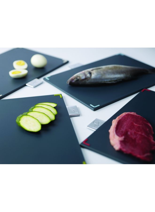 Joseph Joseph - Index Chopping Board Set Large Steel Silver - Image 1