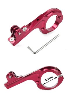 Generic Bike Aluminum Handlebar Mount For GoPro HERO 5 HERO 4 HERO 3 SJCAM Camera Red  - Image 2