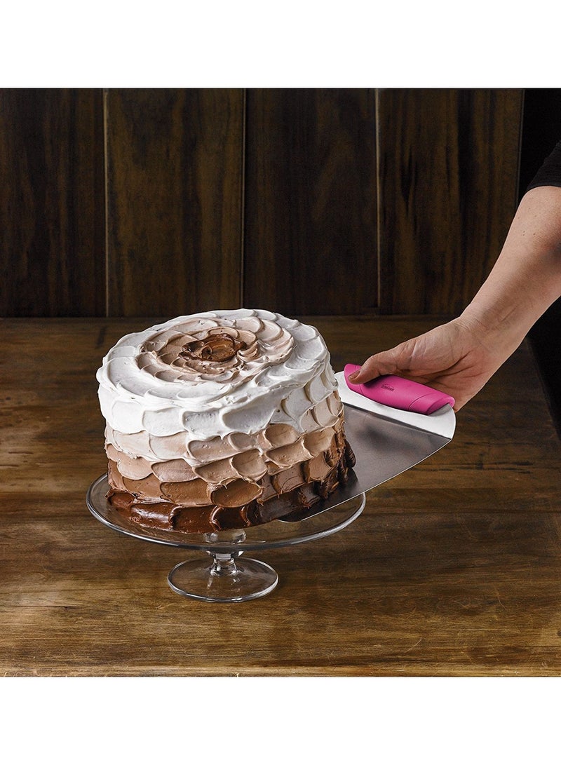 Trudeau Cake Lifter Silver/Pink - Image 3