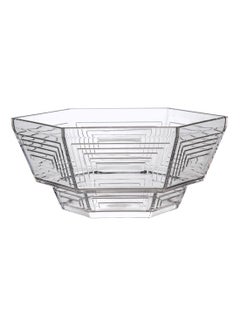 AZAD Hexagonal Candy Bowl With Lid Clear 19cm  - Image 3