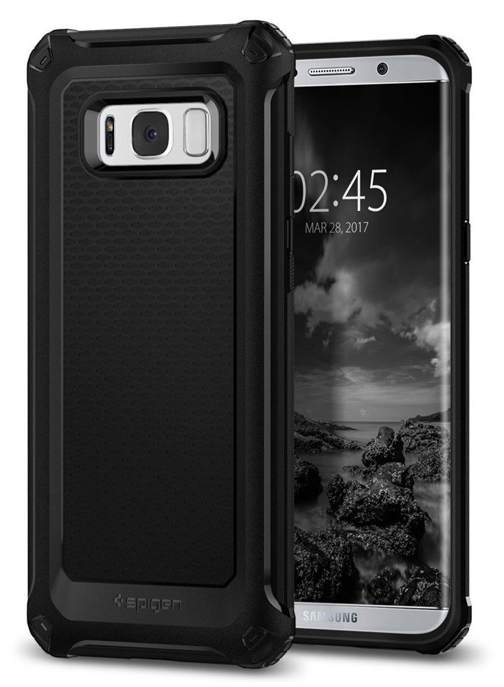 Spigen - Rugged Armor EXTRA Cover Case For Samsung Galaxy S8 Plus Black - Image 1