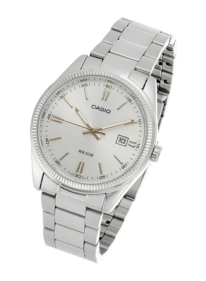 كاسيو ساعة ستانلس ستيل كوارتز رقمية MTP-1302D-7A2VDF للرجال - Image 3