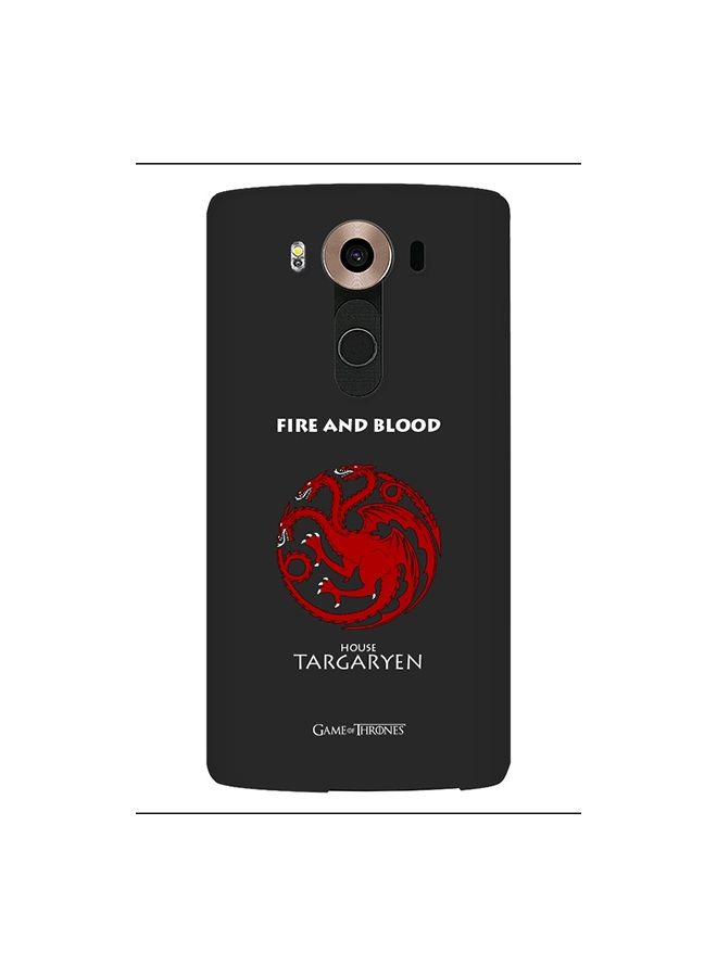 Stylizedd Premium Slim Snap Case Cover Matte Finish for LG V10 GOT House Targaryen - Image 1